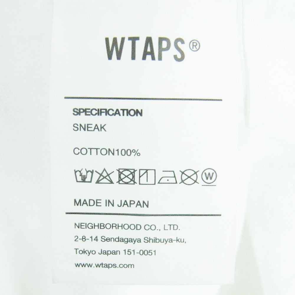 WTAPS ダブルタップス 24SS 241ATDT-STM06S Ingredients Spec Cotton White SS TEE イングレディエンツ スペック SS コットン Tシャツ ホワイト系 02【中古】