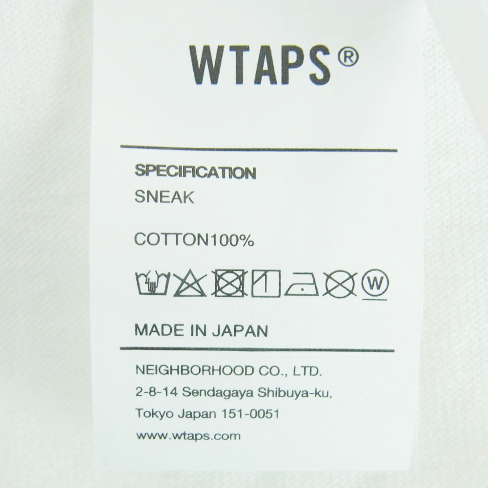 WTAPS ダブルタップス 24SS 241ATDT-STM04S Sign SS Cotton White Tee サイン コットン 半袖 Tシャツ ホワイト系 02【新古品】【未使用】【中古】