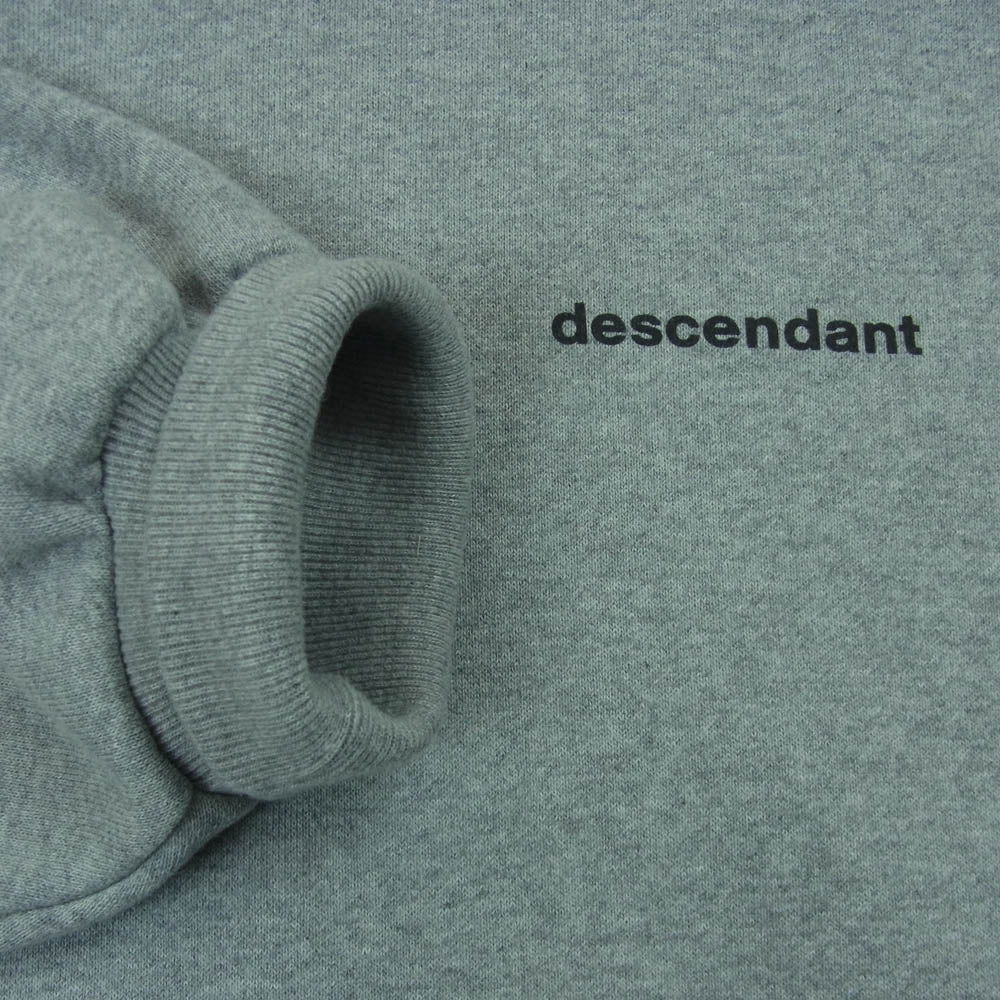 DESCENDANT ディセンダント 242ATDS-HPM02S SPYHOP HOODY バックプリント スウェット プルオーバー パーカー グレー系 3【中古】
