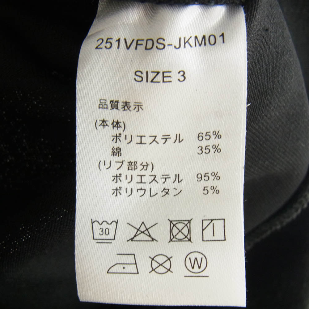 DESCENDANT ディセンダント 25SS 251VFDS-JKM01 6535 WORK JACKET Dickies ディッキーズ ワーク ジャケット ブラック系 3【中古】
