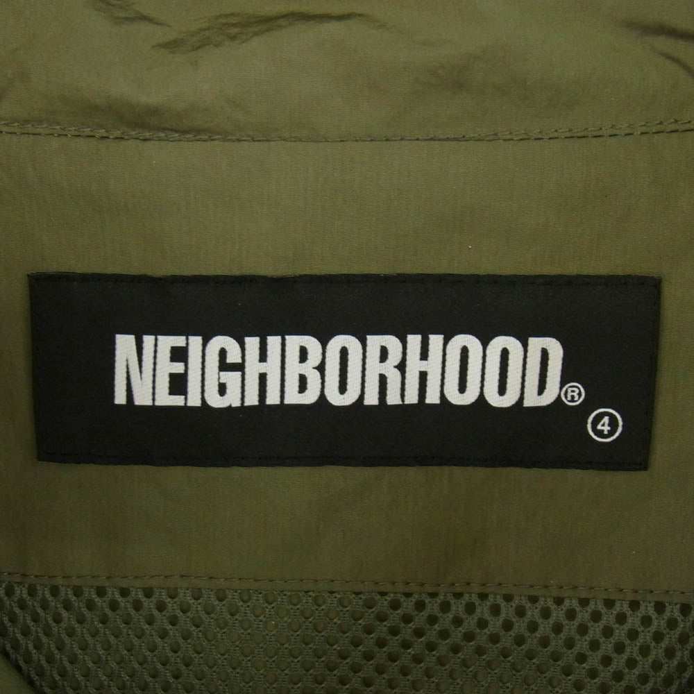NEIGHBORHOOD ネイバーフッド 21SS 211TSNH-JKM05 MP/NE-JKT バック刺繍 ナイロン マウンテンパーカー ジャケット カーキ系 L【中古】