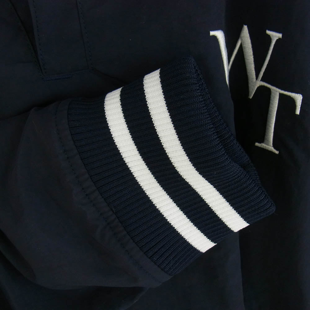 WTAPS ダブルタップス 23SS 231BRDT-JKM02 PITCH JACKET NYLON TUSSAH LEAGUE ナイロン タッサー プルオーバー ピッチ ジャケット ネイビー系 3【中古】