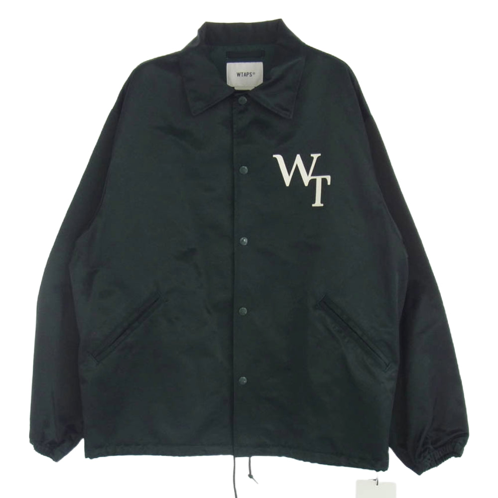 WTAPS ダブルタップス 24SS 241TQDT-JKM02 Chief Jacket CTRY Satin League Green サテン リーグ グリーン チーフ ジャケット グリーン系 03【中古】