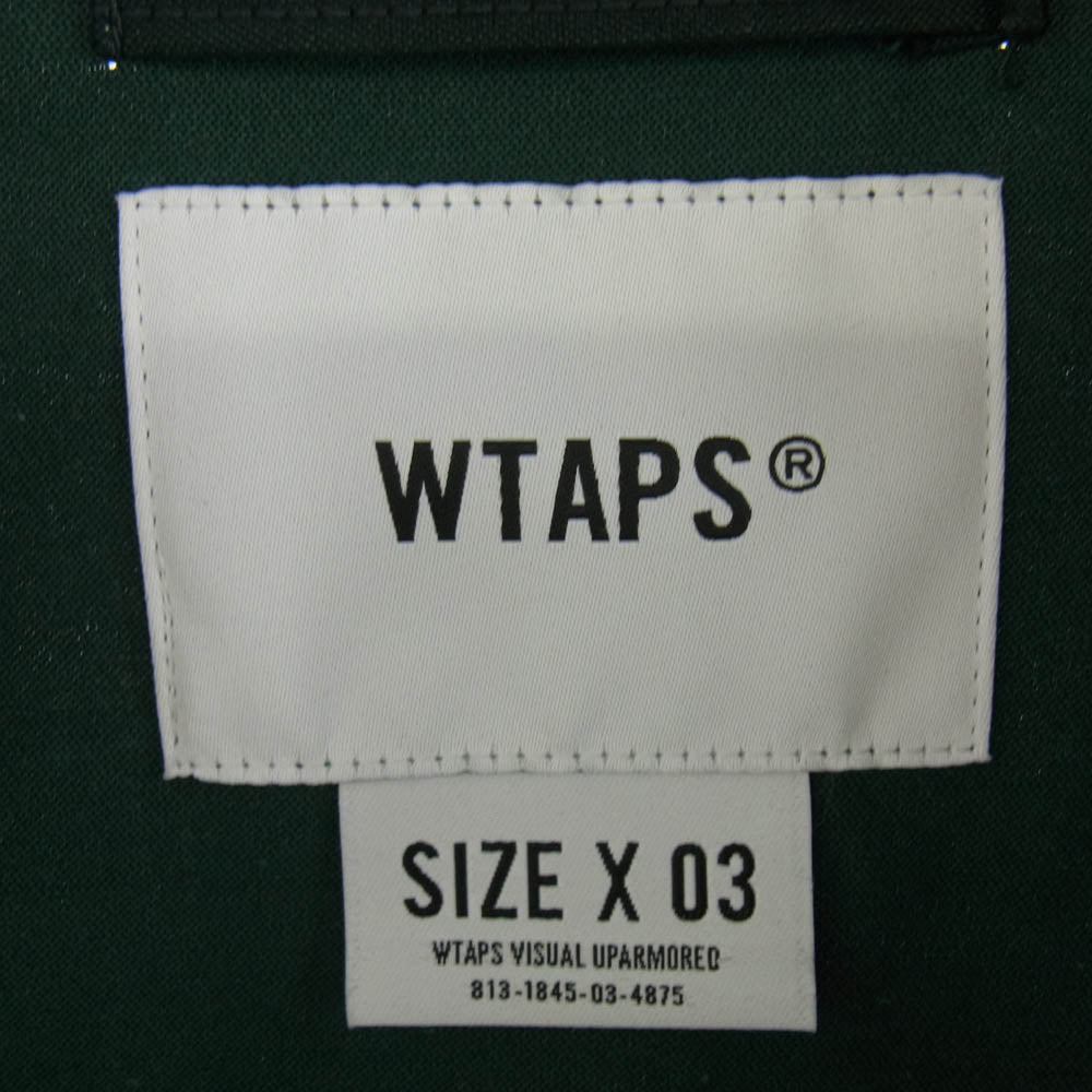 WTAPS ダブルタップス 24SS 241TQDT-JKM02 Chief Jacket CTRY Satin League Green サテン リーグ グリーン チーフ ジャケット グリーン系 03【中古】