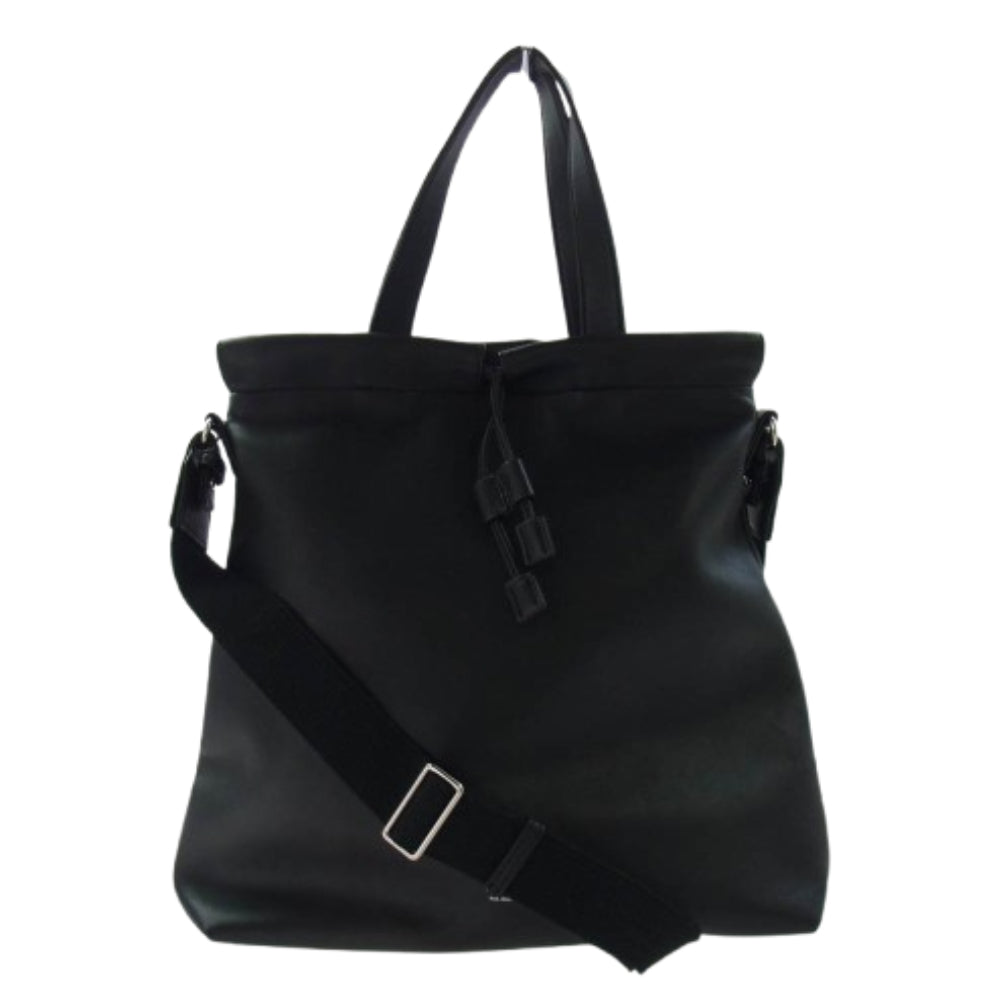 A.P.C. アーペーセー NT 0261 SHOPPING SHOULDER NINO 2WAY フェイクレザー ショルダーバッグ ハンドバッグ ブラック系【中古】