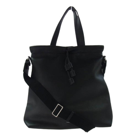 A.P.C. アーペーセー NT 0261 SHOPPING SHOULDER NINO 2WAY フェイクレザー ショルダーバッグ ハンドバッグ ブラック系【中古】