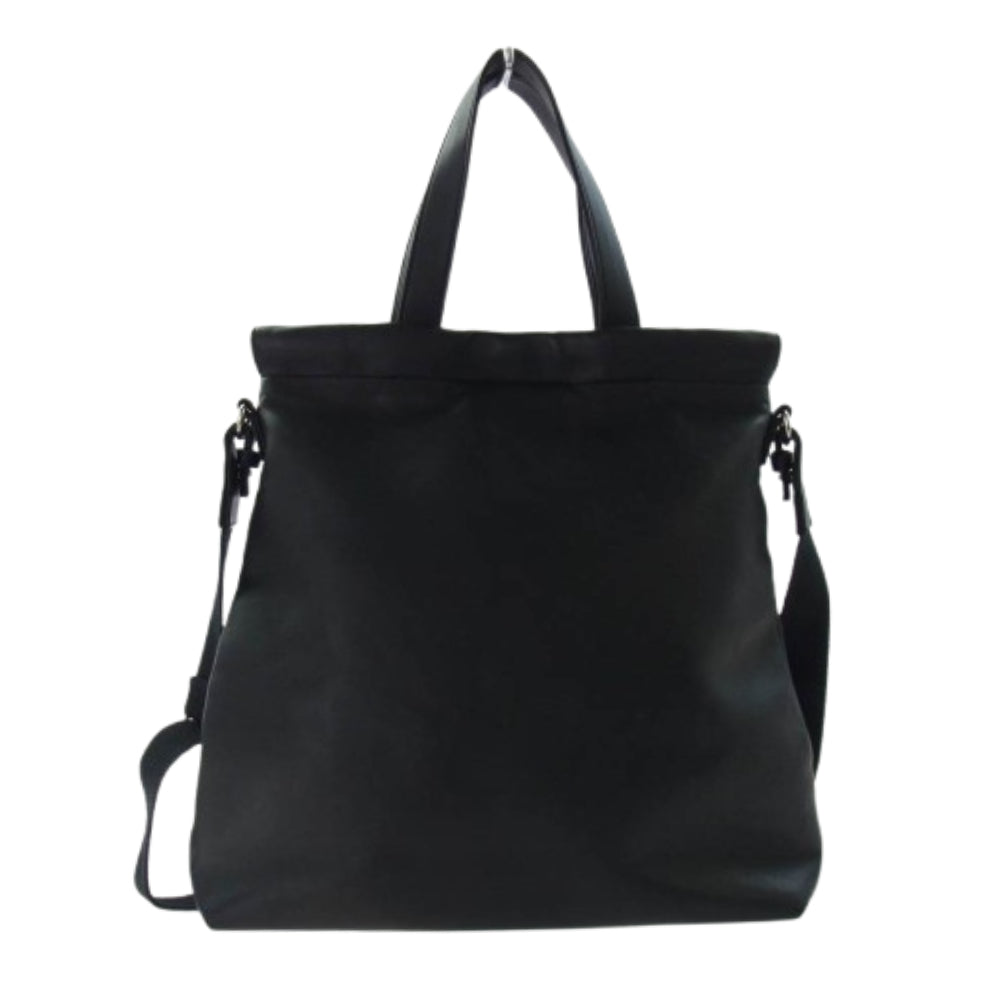 A.P.C. アーペーセー NT 0261 SHOPPING SHOULDER NINO 2WAY フェイクレザー ショルダーバッグ ハンドバッグ ブラック系【中古】