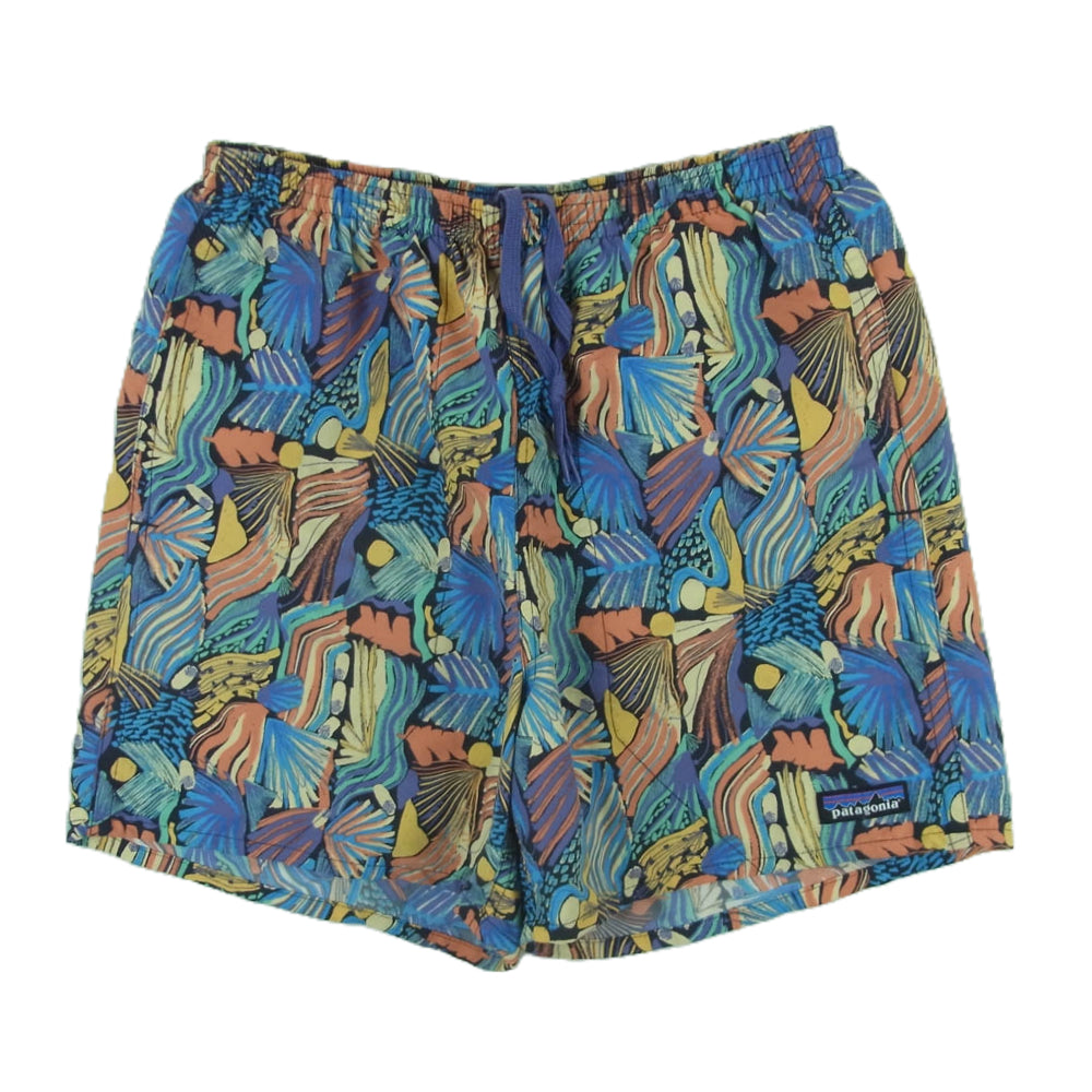 patagonia パタゴニア 57022SP23 ナイロン 総柄 ショーツ ショート パンツ ニカラグア製 マルチカラー系 ブルー系 XS【中古】