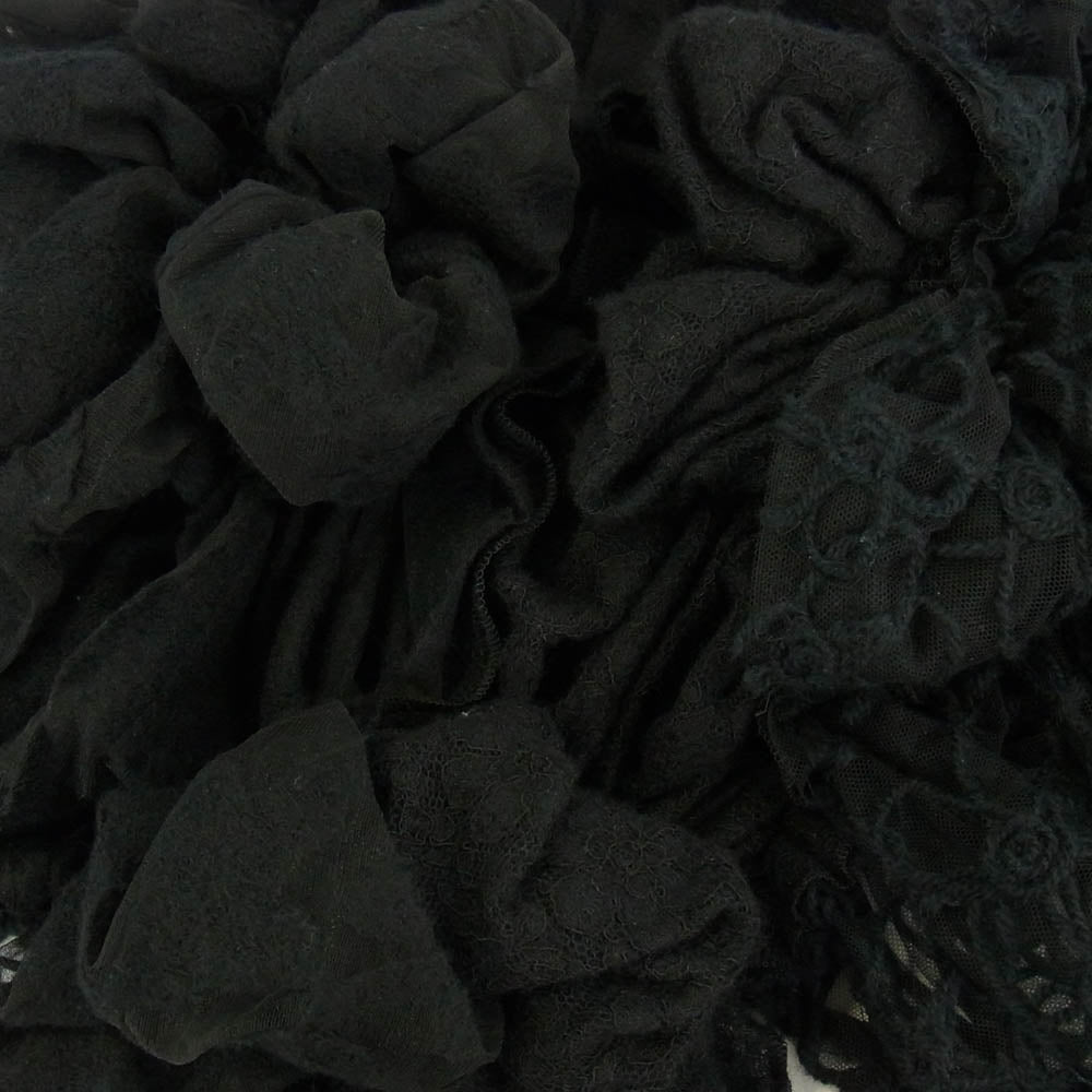 tao COMME des GARCONS タオ コムデギャルソン 24AW TN-B014 フラワー レース 刺繍 変形 チュール ベスト トップス ブラック系【中古】