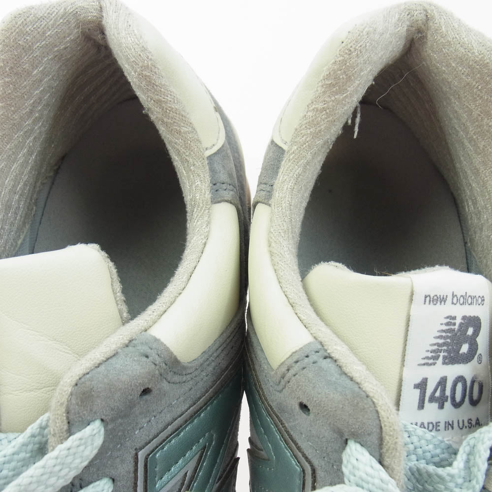 NEW BALANCE ニューバランス M1400SB 1400 Steel Blue made in USA スティールブルー ローカット スニーカー グレー系 26.5cm【中古】