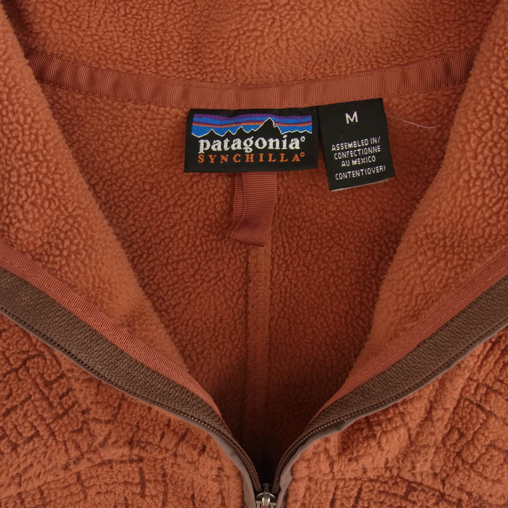 patagonia パタゴニア 02年製 25480 CHIMERA JACKET キメラ フリース ジャケット オレンジ系 M【中古】