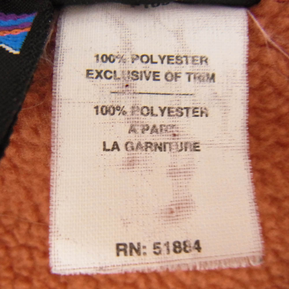 patagonia パタゴニア 02年製 25480 CHIMERA JACKET キメラ フリース ジャケット オレンジ系 M【中古】