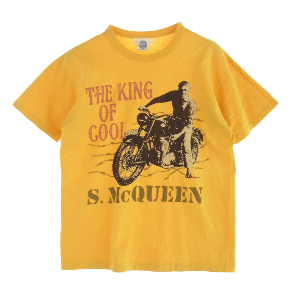 TOY'S McCOY トイズマッコイ THE KING OF COOL  S.McQUEEN 半袖 Tシャツ カットソー イエロー系 M【中古】