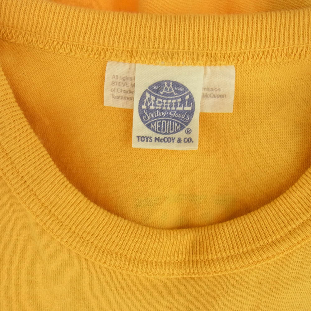 TOY'S McCOY トイズマッコイ THE KING OF COOL  S.McQUEEN 半袖 Tシャツ カットソー イエロー系 M【中古】