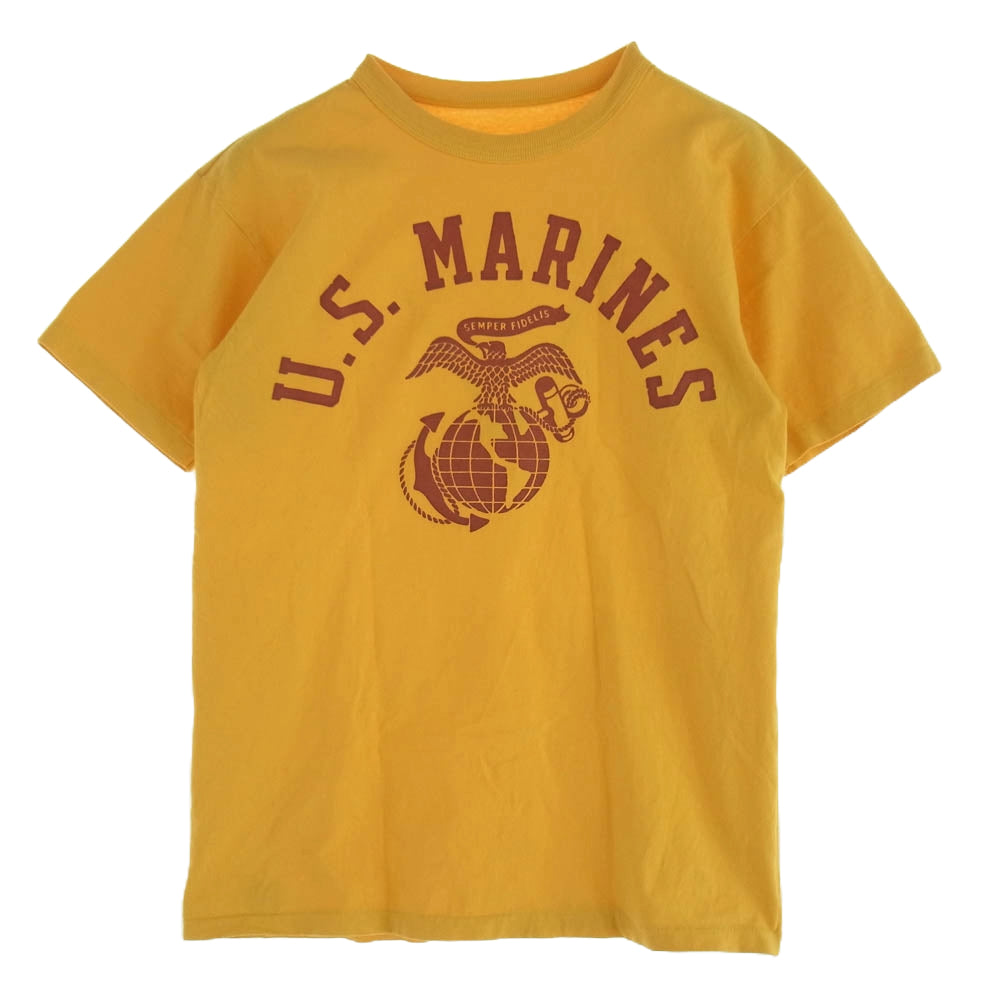 TOY'S McCOY トイズマッコイ U.S.MARINES 半袖 Tシャツ カットソー イエロー系 M【中古】