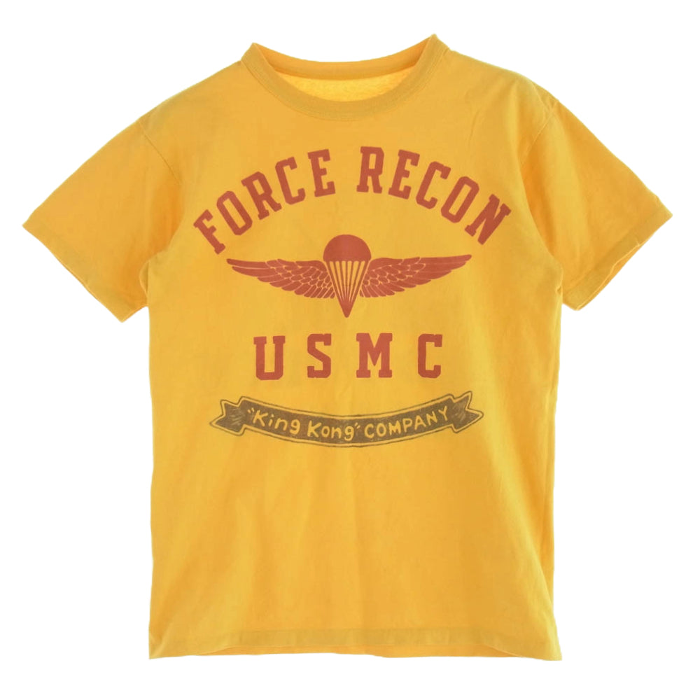 TOY'S McCOY トイズマッコイ FORCE RECON USMC　半袖 Tシャツ カットソー イエロー系 M【中古】