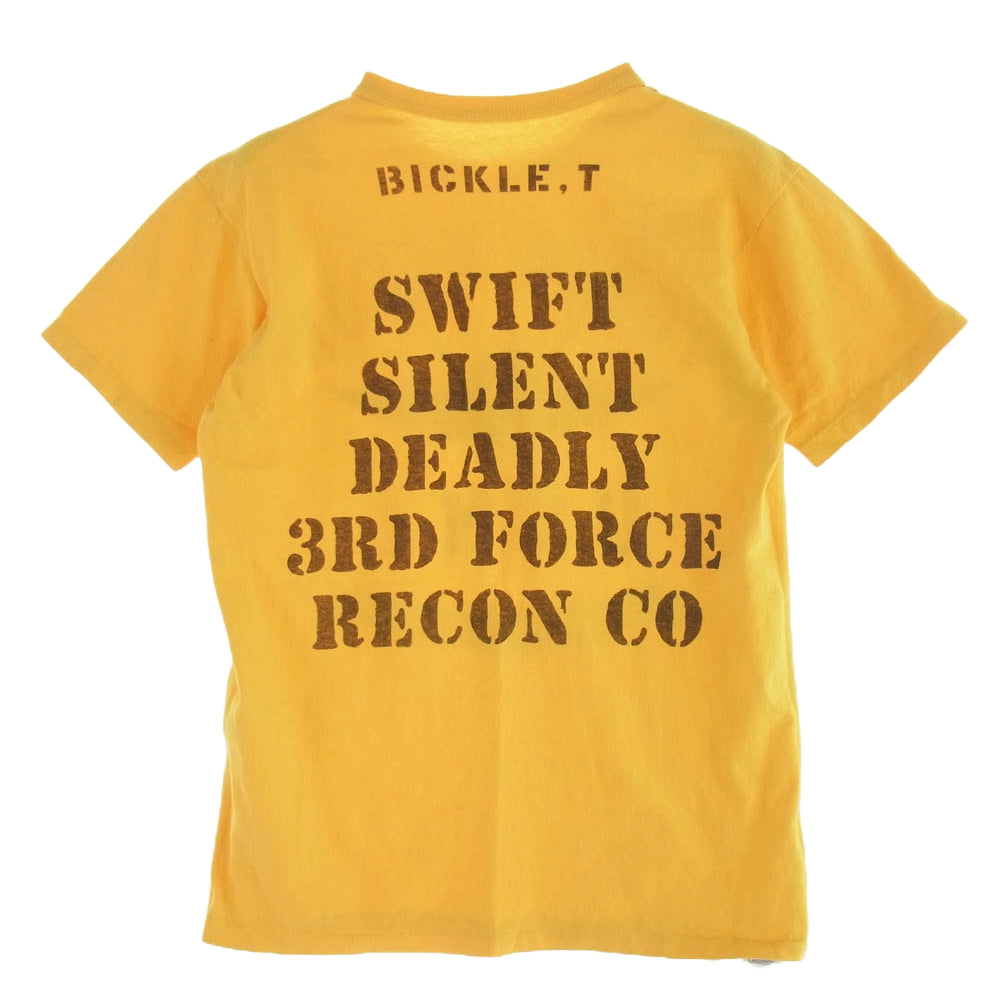 TOY'S McCOY トイズマッコイ FORCE RECON USMC　半袖 Tシャツ カットソー イエロー系 M【中古】