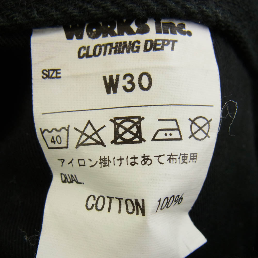 IRON HEART アイアンハート ブラック デニム パンツ ブラック系 W30【中古】