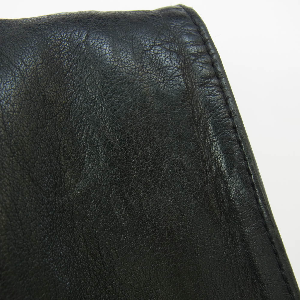 スカルフライト シープレザー ベスト ブラック系 S【中古】