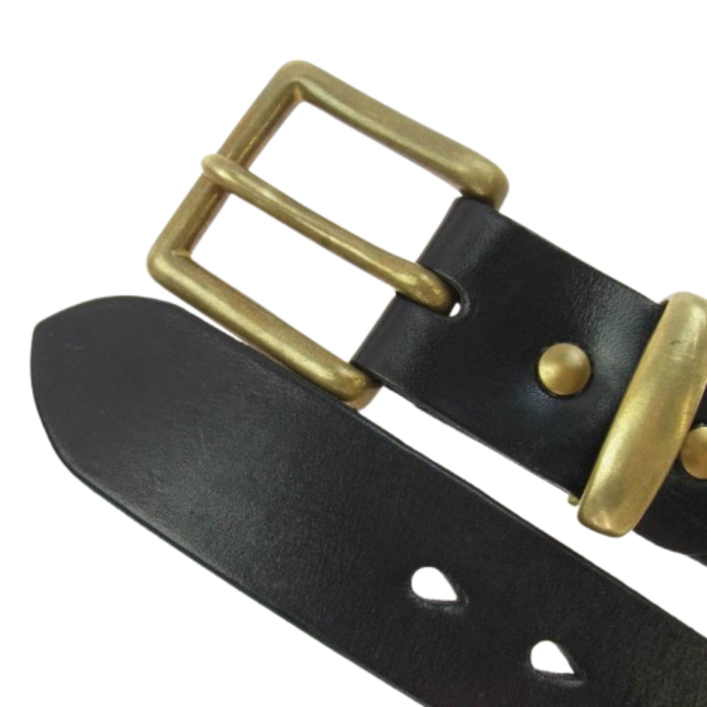 IRON HEART アイアンハート レザー ベルト ブラック系 M【中古】