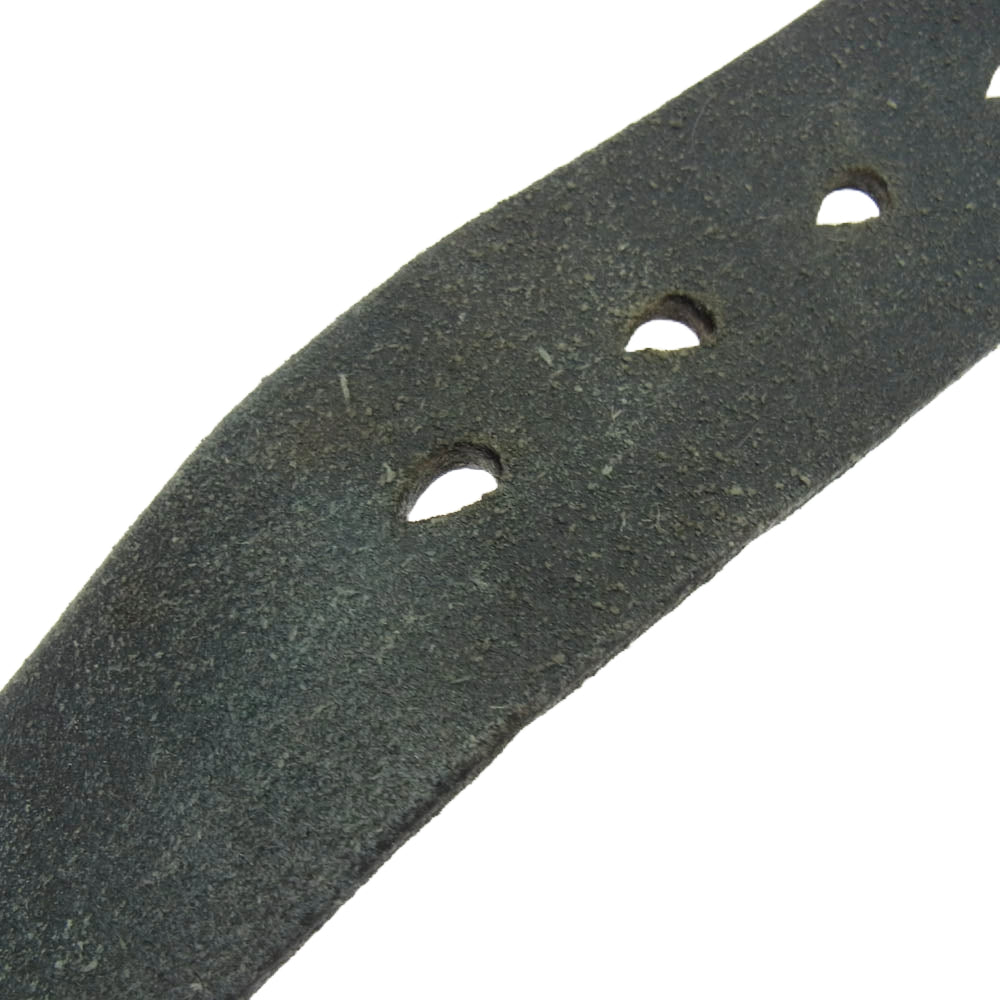 IRON HEART アイアンハート レザー ベルト ブラック系 M【中古】