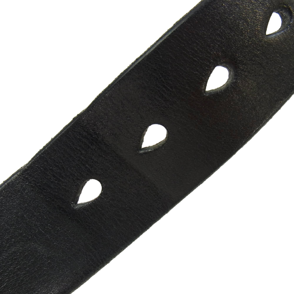 IRON HEART アイアンハート レザー ベルト ブラック系 M【中古】