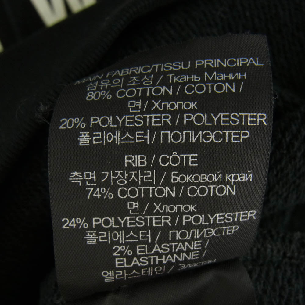 VETEMENTS ヴェトモン 21AW UA52TR800B LIMITED EDITION women printed black hoodie  リミテッドエディション ロゴ刺繍 プリント フーディ パーカー ブラック系 XS【中古】