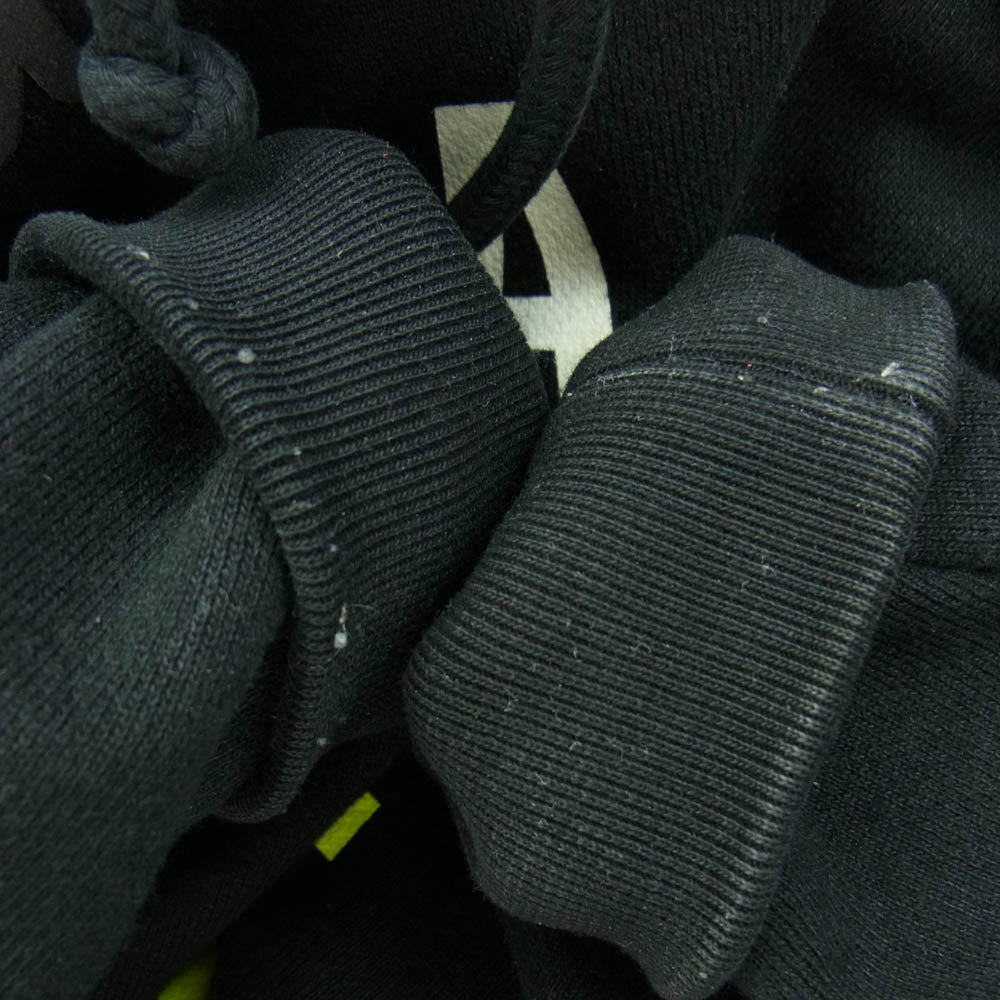 VETEMENTS ヴェトモン 21AW UA52TR800B LIMITED EDITION women printed black hoodie  リミテッドエディション ロゴ刺繍 プリント フーディ パーカー ブラック系 XS【中古】