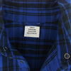 VETEMENTS ヴェトモン UA52SH850B Anarchy Flannel Shirt アナーキー プリント フランネル スナップボタン長袖 シャツ ブルー系 S【中古】