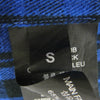 VETEMENTS ヴェトモン UA52SH850B Anarchy Flannel Shirt アナーキー プリント フランネル スナップボタン長袖 シャツ ブルー系 S【中古】