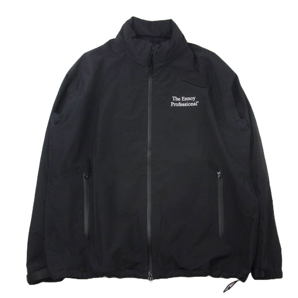 The Ennoy Professional ザ エンノイ プロフェッショナル 24AW AW24BRENJK01AK 3Layer Shell 3レイヤー シェル ロゴ刺繍 ジャケット ブラック系 XL【中古】