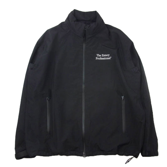 The Ennoy Professional ザ エンノイ プロフェッショナル 24AW AW24BRENJK01AK 3Layer Shell 3レイヤー シェル ロゴ刺繍 ジャケット ブラック系 XL【中古】