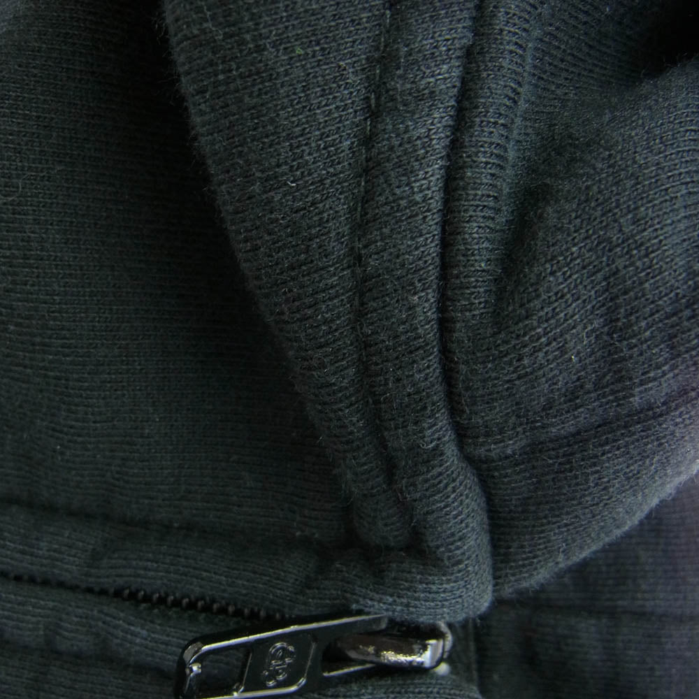 BALENCIAGA バレンシアガ 21AW 674719 TLVB4 Wide Zip Up Hoodie ターンワイド ロゴ ジップアップ フーディ パーカー ブラック系 3【中古】