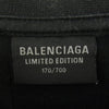 BALENCIAGA バレンシアガ 24SS 781245 TQVA1 LIMITED EDITION ARCHIVE SERIES CONNECTED リミテッドエディション アーカイブシリーズ コネクテッド プリント ダメージ加工 ロングスリーブ Tシャツ カットソー ロンT ブラック系 XS【中古】