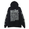 VETEMENTS ヴェトモン 21AW UA52TR910W LIMITED EDITION WORLD TOUR LOGO HOODIE リミテッドエディション ワールドツアー ロゴ フーディ パーカー ブラック系 XS【中古】