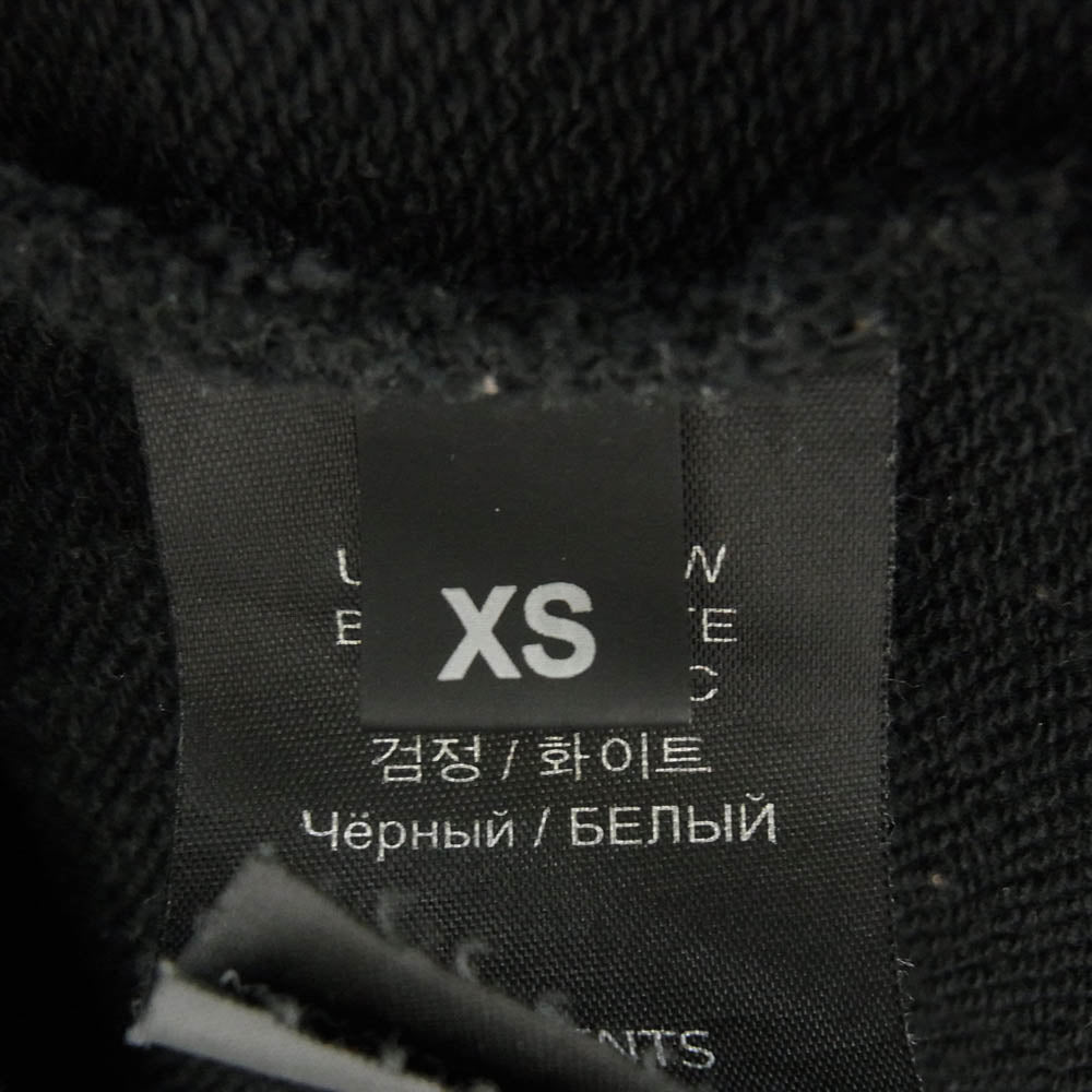 VETEMENTS ヴェトモン 21AW UA52TR910W LIMITED EDITION WORLD TOUR LOGO HOODIE リミテッドエディション ワールドツアー ロゴ フーディ パーカー ブラック系 XS【中古】