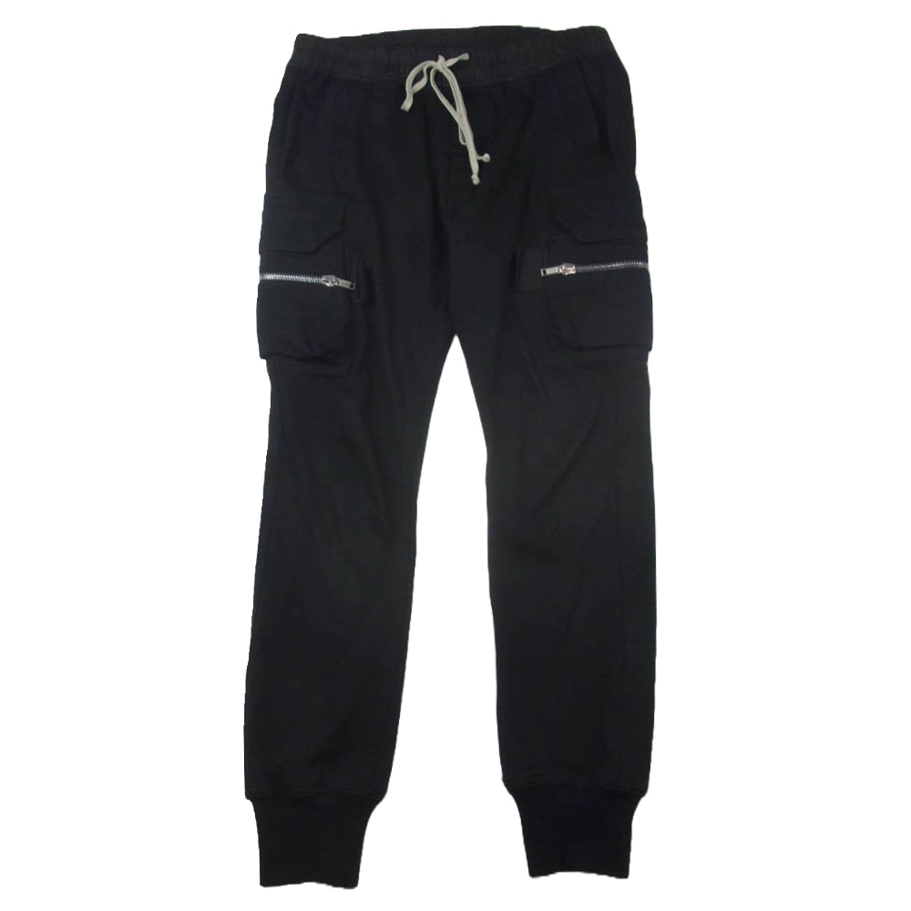 Rick Owens リックオウエンス 23SS RU01C4396-BA MASTODON CARGO EDFU BA素材 マストドン カーゴ パンツ ブラック系 IT50【中古】