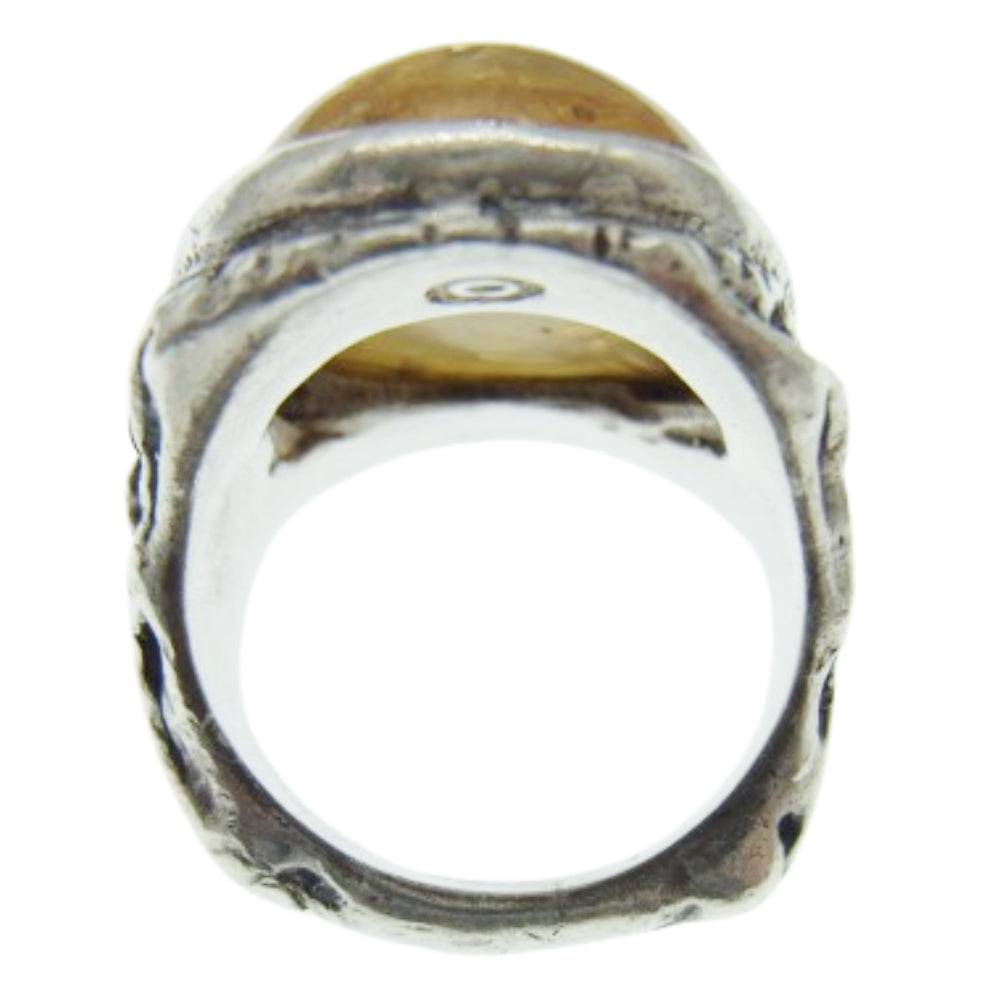 ALEX STREETER アレックスストリーター ANGEL HEART RING エンジェルハート リング イエロー イエロー系 シルバー系 10号【中古】