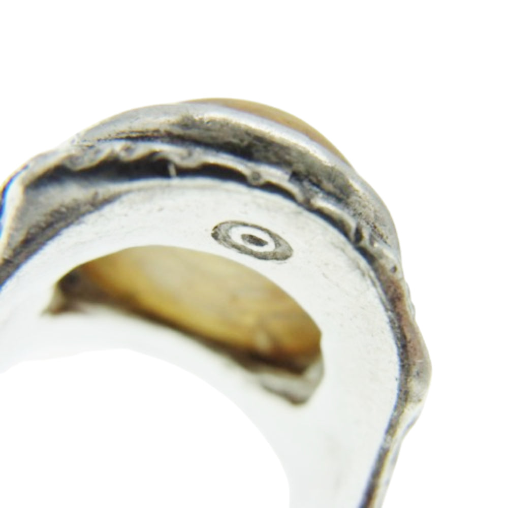 ALEX STREETER アレックスストリーター ANGEL HEART RING エンジェルハート リング イエロー イエロー系 シルバー系 10号【中古】