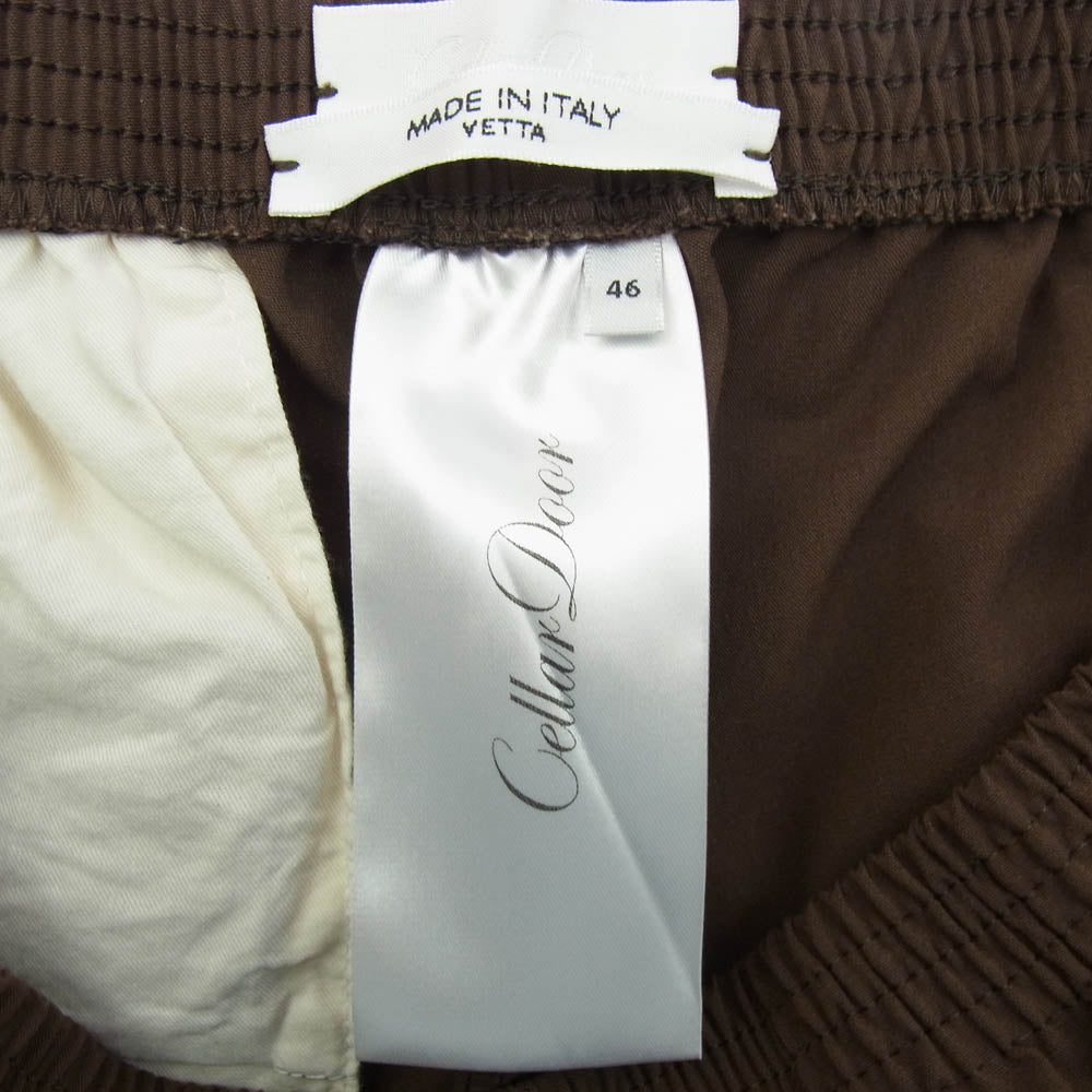 セラードアー TA110019 TQ832 ALFRED ソリッド テーパード パンツ ブラウン系 46【中古】