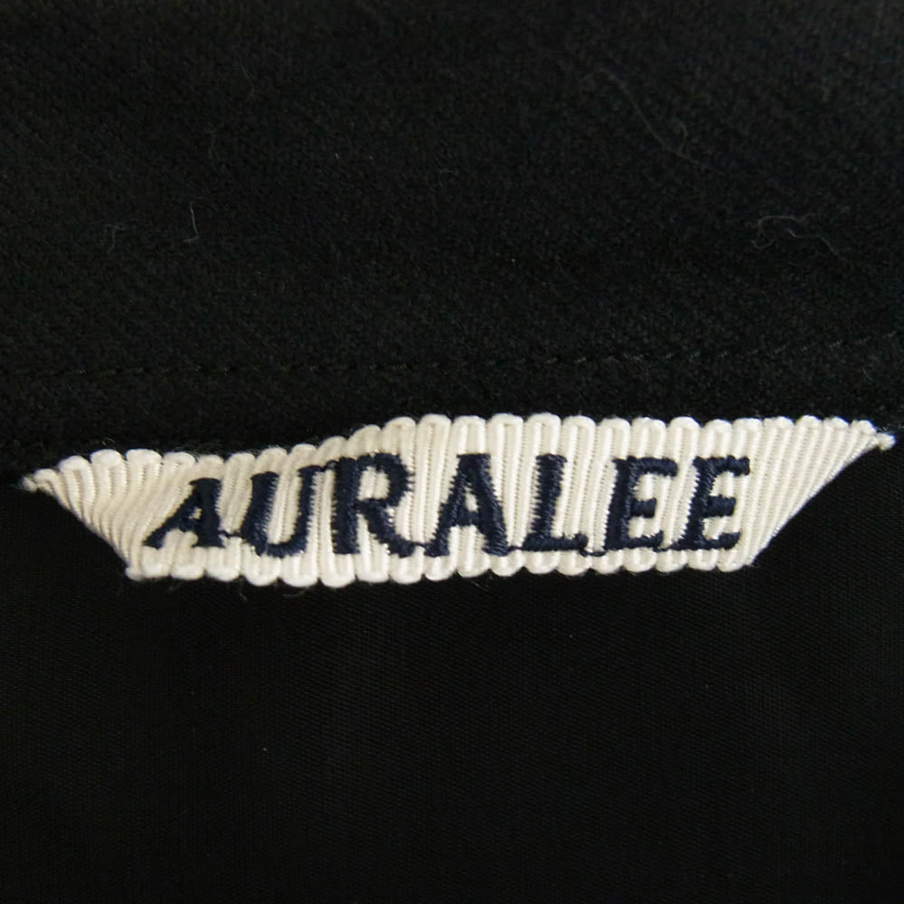 AURALEE オーラリー A23AS01OS SUPER LIGHT WOOL SHIRTS ウール シャツ 長袖 ブラック系 3【中古】