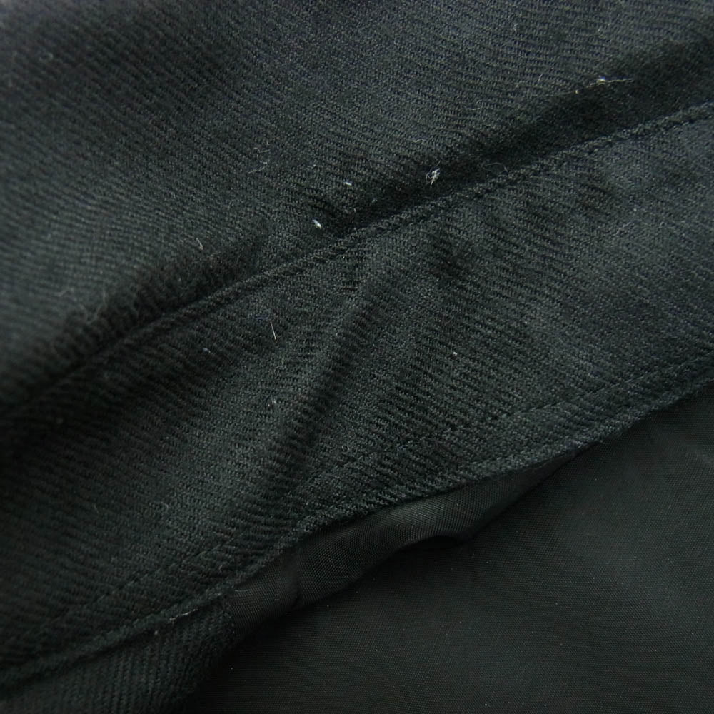 AURALEE オーラリー A23AS01OS SUPER LIGHT WOOL SHIRTS ウール シャツ 長袖 ブラック系 3【中古】