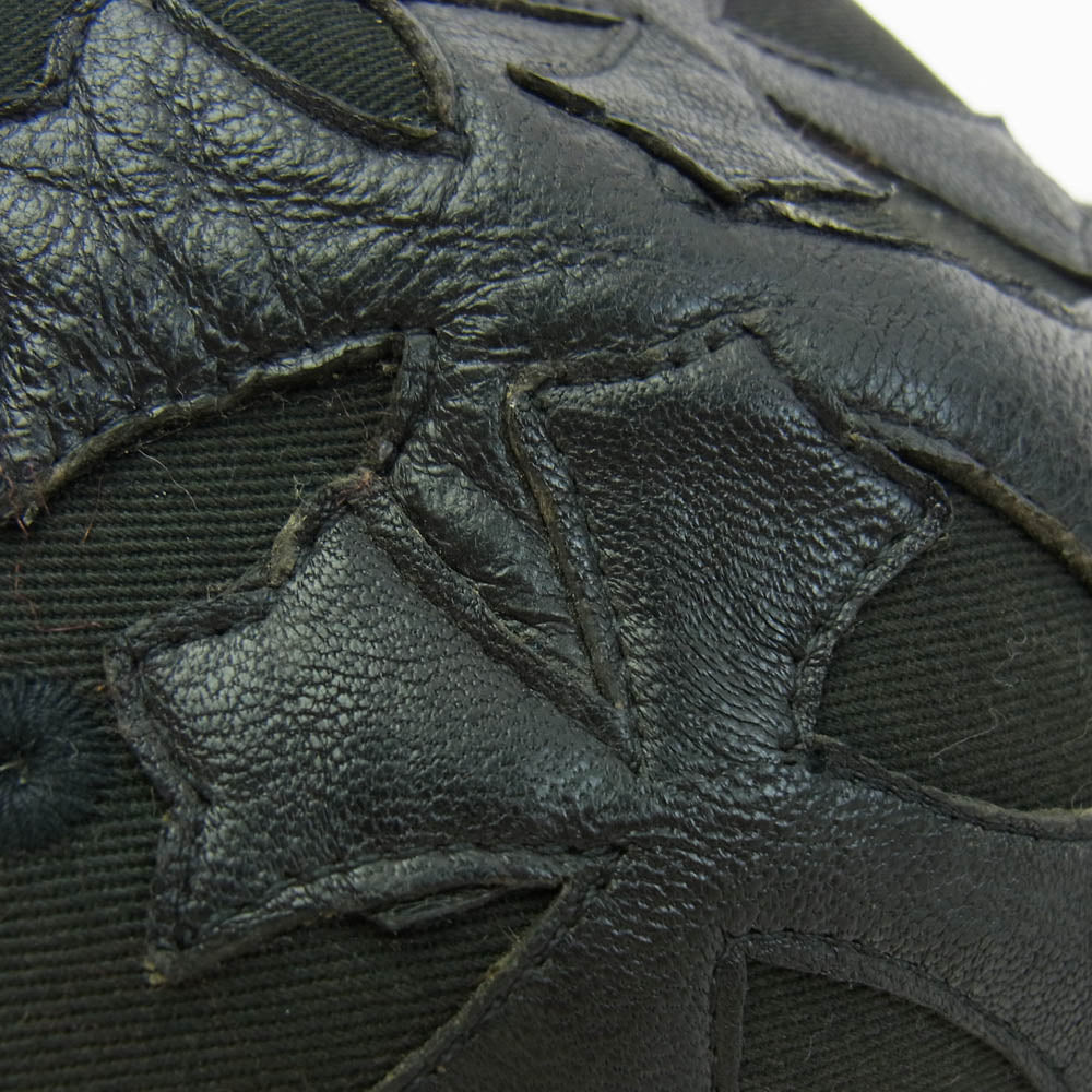 A&G エーアンドジー レザー クロスパッチ メッシュキャップ ブラック系【中古】