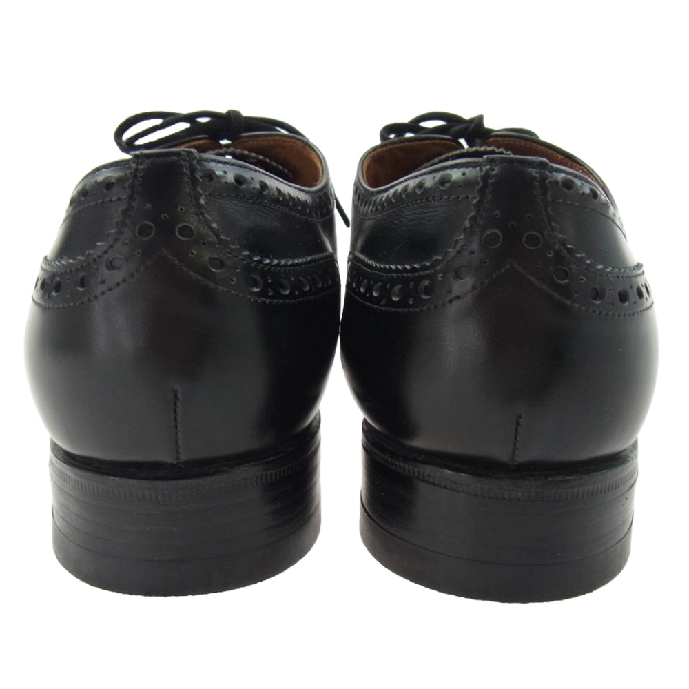 CHURCH'S チャーチ DIPLOMAT ディプロマット ウィングチップ ドレス レザー シューズ ブラック系 75【中古】