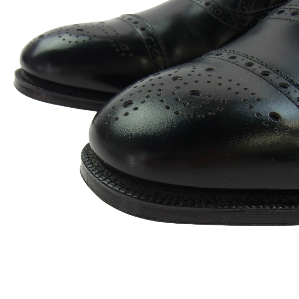 CHURCH'S チャーチ DIPLOMAT ディプロマット ウィングチップ ドレス レザー シューズ ブラック系 75【中古】