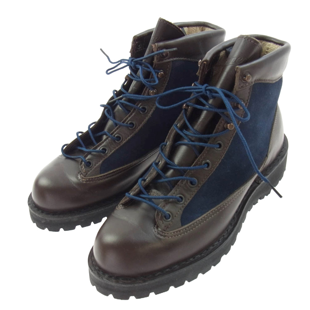 Danner ダナー 38800Ｘ DJ EXPLORER GORE-TEX エクスプローラー ゴアテックス レザーブーツ ブラウン系 ダークネイビー系 UK9【中古】