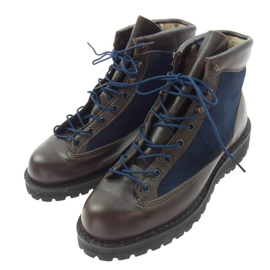 Danner ダナー 38800Ｘ DJ EXPLORER GORE-TEX エクスプローラー ゴアテックス レザーブーツ ブラウン系 ダークネイビー系 UK9【中古】
