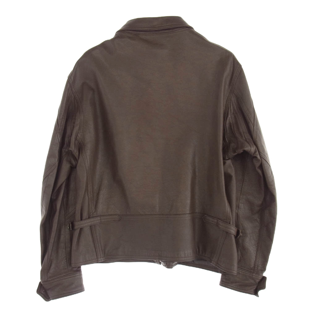 ウィリス アンド ガイガー G-8 LEATHER FLIGHT JACKET レザー フライト ジャケット ブラウン系 40【中古】