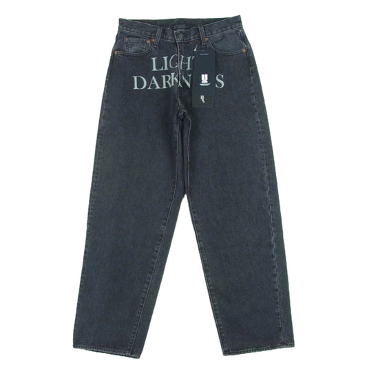 UNDERCOVER アンダーカバー 25SS UC1E9502 Levis BAGGY JEANS バギージーンズ 加工 ブラック デニム パンツ ダークグレー系 A.BLACK W30 L32【極上美品】【中古】