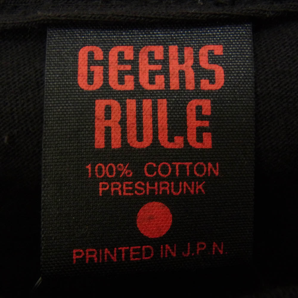 GEEKS RULE ギークスルール MAEDA MAHIRO Neon Genesis Evangelion Silkscreen Print T-shirt Black 前田真宏 新世紀エヴァンゲリオン シルクスクリーン プリント Tシャツ ブラック系 サイズ表記無【中古】